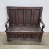 Antique Oak Settle - Image 2